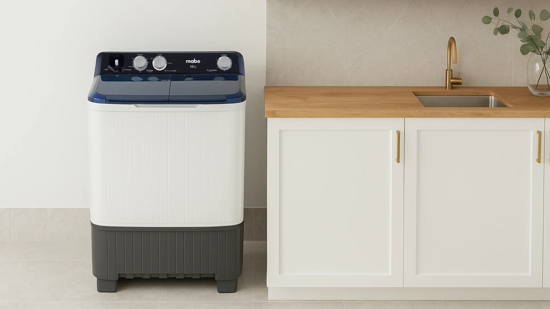 Lavadora doble tina Mabe 13 kg